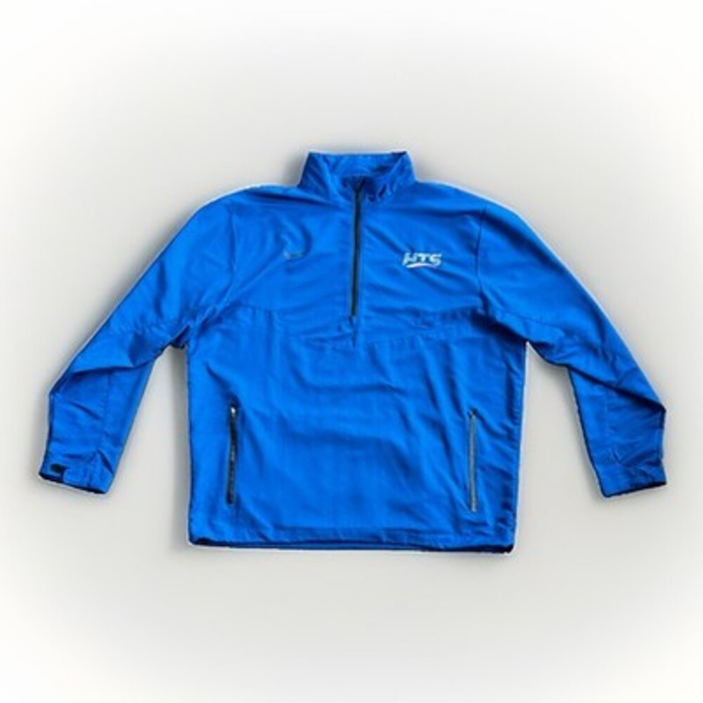 Nike Men’s Dri-fit Windbreaker 1/4 Zip Blue XL Lightweight Baseball/Golf Attire